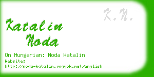 katalin noda business card